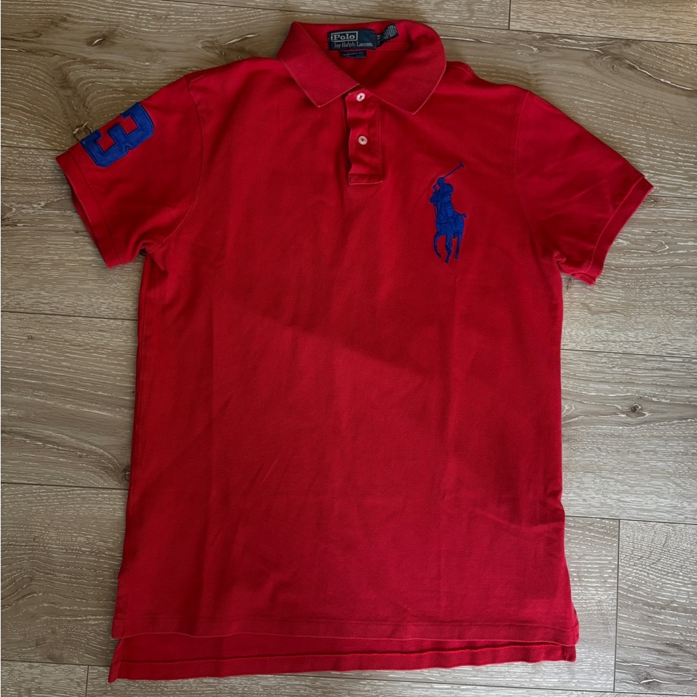 Ralph Lauren Vibrant Red Polo Shirt Big Pony “Chief Keef”
